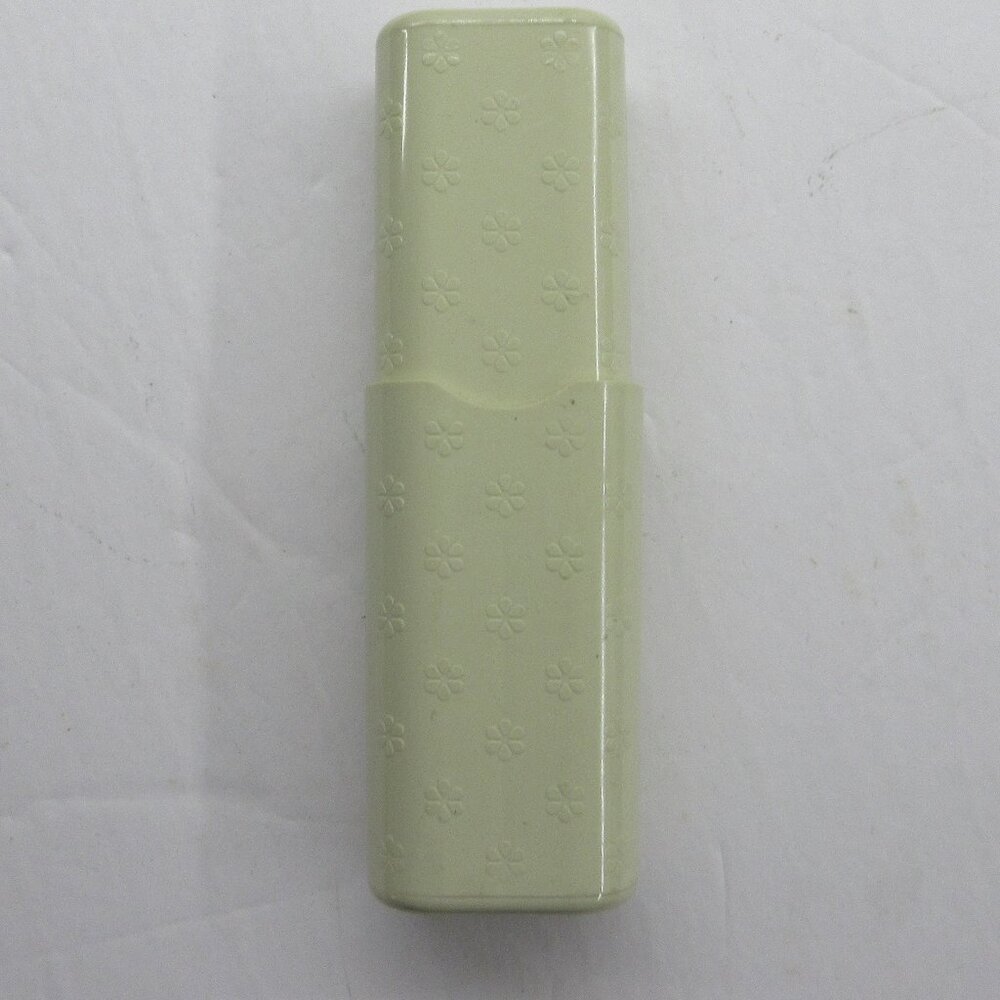 Tampax Tampon Holder Beige Floral Hard Plastic Holder Case for Purse Travel